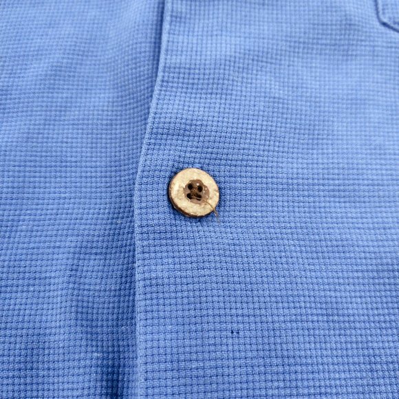 Tommy Bahama Button Shirt Men's Large Blue Relaxed - Picture 4 of 11